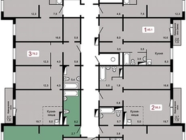 Продается 2-комнатная квартира ЖК Мичурино, дом 2 строение 5, 62.4  м², 6200000 рублей