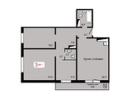 Продается 3-комнатная квартира ЖК Мичурино, дом 2 строение 4, 84.1  м², 8050000 рублей