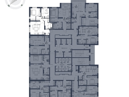 Продается 3-комнатная квартира ЖК Чижи, 1 очередь (корпус 1,2), 65.8 м², 10922800 рублей