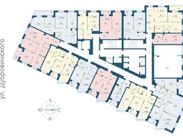 Продается 1-комнатная квартира ЖК Суриков, дом 1, 50.8 м², 7874000 рублей