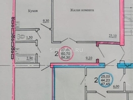 Продается 2-комнатная квартира Юго-Восточный район мкр, 60.7 м², 7270000 рублей