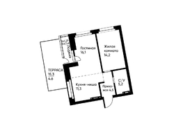 Продается 2-комнатная квартира ЖК Runway (Ранвэй), 57.2  м&sup2;, 9471862 рублей