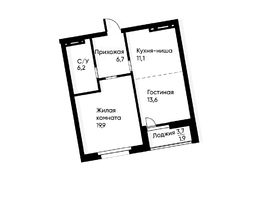 Продается 2-комнатная квартира ЖК Runway (Ранвэй), 58.6  м&sup2;, 10261328 рублей