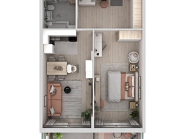 Продается 2-комнатная квартира ЖК Аллея Парк, 1 этап, 61.1  м&sup2;, 8004100 рублей