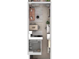 Продается Студия ЖК Аллея Парк, 1 этап, 42.87  м&sup2;, 6130410 рублей