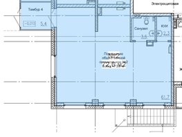 Сдается Универ. помещ ЖК Тихие зори, дом Панорама корпус 1, 72.6  м&sup2;, 83490 рублей