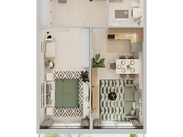 Продается 2-комнатная квартира ЖК Аллея Парк, 3 этап, 60.7  м&sup2;, 7708900 рублей