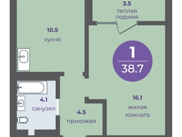 Продается 1-комнатная квартира ЖК Прогресс-квартал Перемены, дом 3, 35.2  м&sup2;, 5998500 рублей