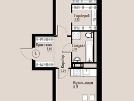 Продается 2-комнатная квартира ЖК Премьер парк, 35.11  м&sup2;, 5863370 рублей