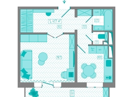 Продается 1-комнатная квартира ЖК КБС. Берег, дом 7 строение 5, 41.7  м&sup2;, 7000000 рублей