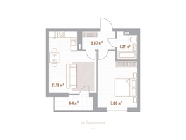 Продается 1-комнатная квартира ЖК Николаевские кварталы, 49.8  м&sup2;, 10458000 рублей