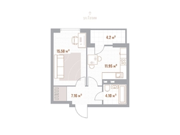 Продается 1-комнатная квартира ЖК Николаевские кварталы, 40.81  м&sup2;, 9182250 рублей