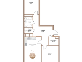 Продается 2-комнатная квартира ЖК Небо над Енисеем, 78.5  м&sup2;, 13737500 рублей