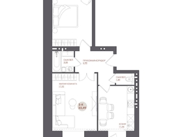 Продается 2-комнатная квартира ЖК Звезда, 55.49  м&sup2;, 6991740 рублей