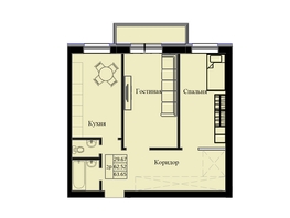Продается 2-комнатная квартира ЖК Космос, 64.08  м&sup2;, 10300000 рублей