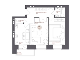 Продается 2-комнатная квартира ЖК Звезда, 52.72  м&sup2;, 7908000 рублей