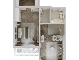 Продается 2-комнатная квартира ЖК Аллея Парк, 2 этап, 68.73  м&sup2;, 8385060 рублей