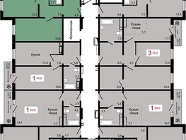 Продается 3-комнатная квартира ЖК КБС. Классика, дом 1, 77  м&sup2;, 10365000 рублей