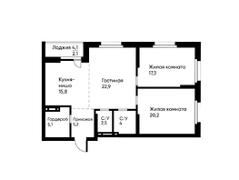 Продается 3-комнатная квартира ЖК Ранвэй, 94.3  м&sup2;, 16036591 рублей