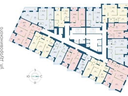 Продается 3-комнатная квартира ЖК Суриков, дом 2, 77.5  м&sup2;, 13950000 рублей