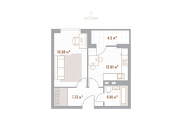 Продается 1-комнатная квартира  Николаевские кварталы, Воскресенский, 41.58  м&sup2;, 8316000 рублей