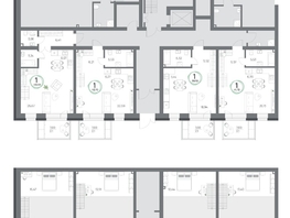 Продается 1-комнатная квартира ЖК Юдинский, дом 1.1, 42.7  м&sup2;, 11324040 рублей