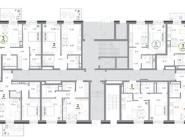 Продается 3-комнатная квартира ЖК Юдинский, дом 1.2, 74.08  м&sup2;, 7252432 рублей