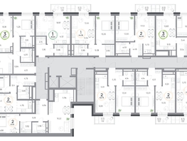 Продается 2-комнатная квартира ЖК Юдинский, дом 1.4, 57.16  м&sup2;, 8276768 рублей