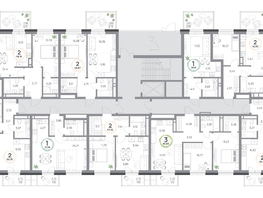 Продается 2-комнатная квартира ЖК Юдинский, дом 1.2, 48.19  м&sup2;, 6977912 рублей