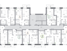 Продается 3-комнатная квартира ЖК Юдинский, дом 1.3, 60.9  м&sup2;, 8325639 рублей