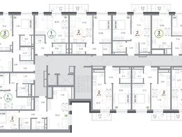 Продается 2-комнатная квартира ЖК Юдинский, дом 1.5, 51.66  м&sup2;, 7263396 рублей