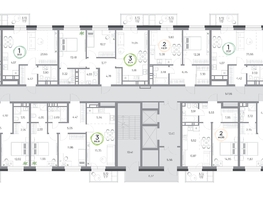 Продается 3-комнатная квартира ЖК Юдинский, дом 1.5, 61.14  м&sup2;, 8657424 рублей