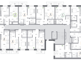 Продается 3-комнатная квартира ЖК Юдинский, дом 1.5, 57.82  м&sup2;, 8245132 рублей