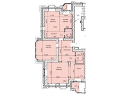 4-комнатная квартира, 123.4 м², 8/17 этаж