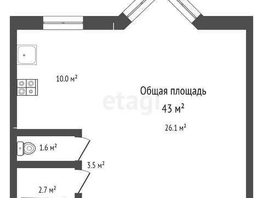 1-комн, Папанинцев ул, д.145