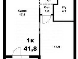 Продается 1-комнатная квартира Нагорная 6-я ул, 41.8  м², 5335000 рублей