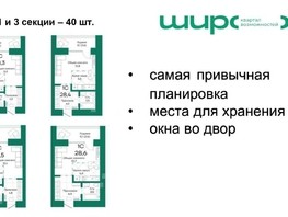 Продается 1-комнатная квартира ЖК Широта, корпус 2, 28.6  м², 3852420 рублей