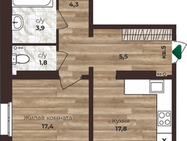 Продается 2-комнатная квартира ЖК Шервуд, (Нагорная 6-я, 15в корп 3), 65.3  м², 6500000 рублей