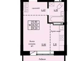 Продается Студия ЖК Титул, 29.2 м², 4964000 рублей