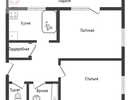 Продается 2-комнатная квартира Октябрьская ул, 54 м², 2650000 рублей