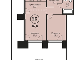 Продается 2-комнатная квартира Адалин на Сергея Семенова, 27, 67.6  м², 9200000 рублей