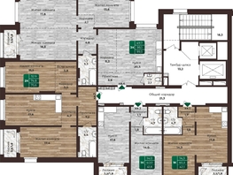Продается 2-комнатная квартира ЖК Шервуд, (Нагорная 6-я, 15в корп 1), 76.6  м², 7600000 рублей