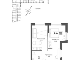 Продается Номер в отеле ГК RIZALTA Резорт Белокуриха, к.3, 43.6  м&sup2;, 28340000 рублей