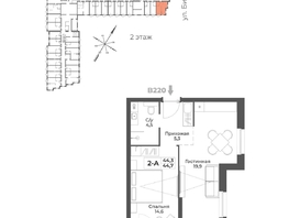 Продается Номер в отеле ГК RIZALTA Резорт Белокуриха, к.3, 44.7  м&sup2;, 29055000 рублей