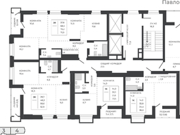 Продается 3-комнатная квартира ЖК Павлов, 70.2  м&sup2;, 11091600 рублей