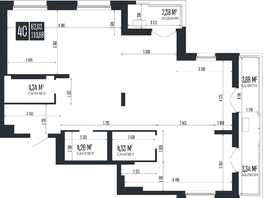 Продается 4-комнатная квартира ЖК Опера Резиденс, 110.98  м&sup2;, 26968140 рублей