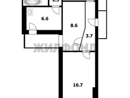 Продается 2-комнатная квартира Песчаный пер, 46.3  м&sup2;, 3350000 рублей