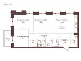 Продается 3-комнатная квартира ЖК Империал, 92  м&sup2;, 16652000 рублей