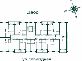 Продается 1-комнатная квартира ЖК Первогорье, корпус 5, 53.7  м&sup2;, 11223300 рублей