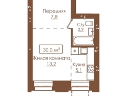 Продается 1-комнатная квартира ЖК Аура, 29.3  м&sup2;, 4688000 рублей